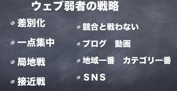 ウェブ弱者の戦略